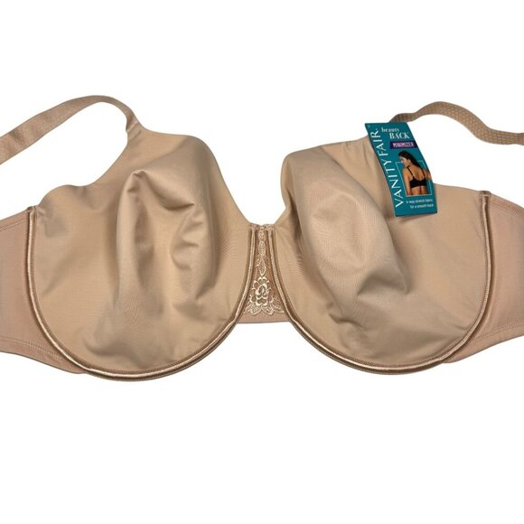 NWT Vanity Fair Minimizer Bra Sz.42H Nude Full Figure Full Coverage Underwire - Picture 10 of 10